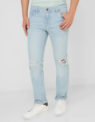 Jeans skinny That's It lavado deslavado para hombre