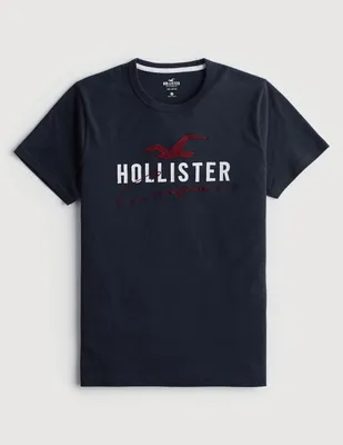 Playera Hollister Xmas 2022 cuello redondo para hombre