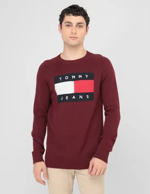 Suéter Tommy Jeans cuello redondo para hombre