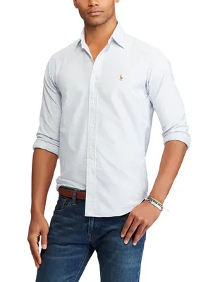 Camisa casual Polo Ralph Lauren de algodón manga larga para hombre