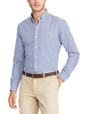 Camisa casual Polo Ralph Lauren de algodón manga larga para hombre