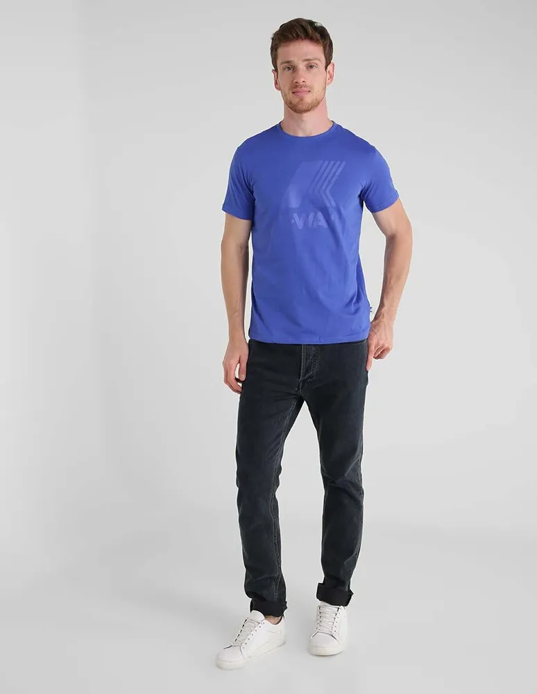 Playera K-Way cuello redondo para hombre