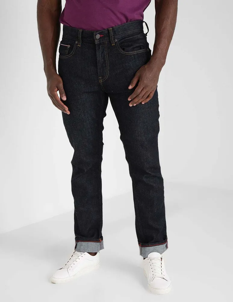 Jeans regular Tommy Hilfiger lavado obscuro para hombre