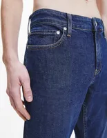 Jeans straight Calvin Klein lavado obscuro para hombre