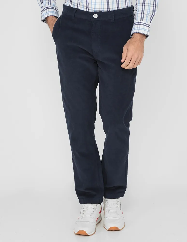 Pantalón straight Nautica de algodón para hombre