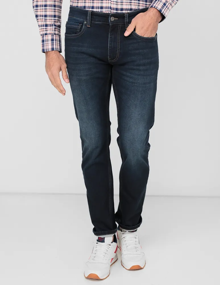 Jeans slim Nautica lavado obscuro para hombre