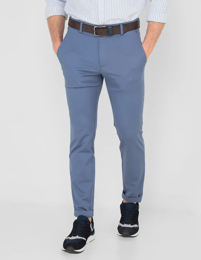 Pantalón straight Scappino de algodón para hombre