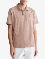 Playera tipo polo Calvin Klein a rayas para hombre