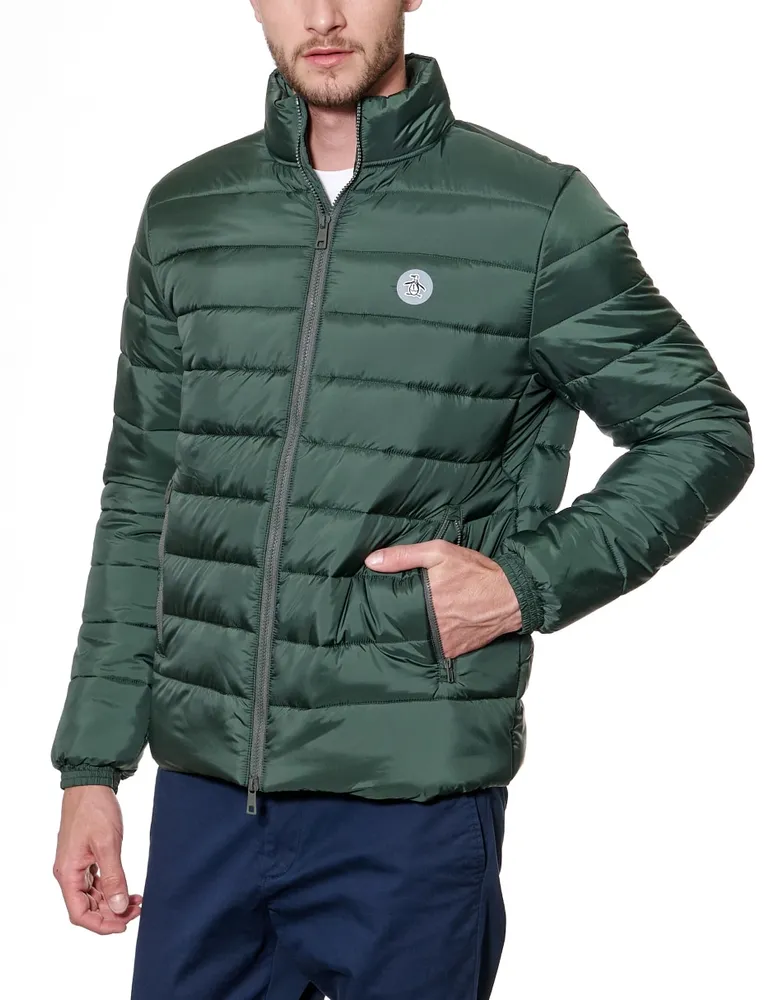 Chamarra Original Penguin impermeable capitonado para hombre