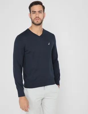 Suéter Nautica cuello V para hombre