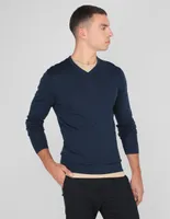 Suéter Calvin Klein cuello V para hombre