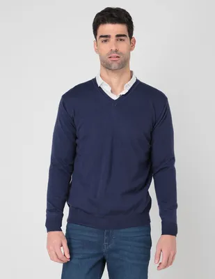 Suéter Scappino cuello V para hombre