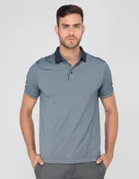 Playera tipo polo Perry Ellis estampado jaspeado para hombre