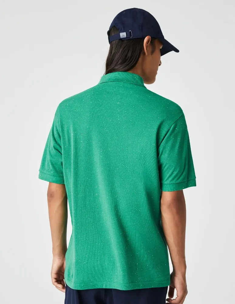 Playera tipo polo Lacoste Holiday estampado jaspeado para hombre