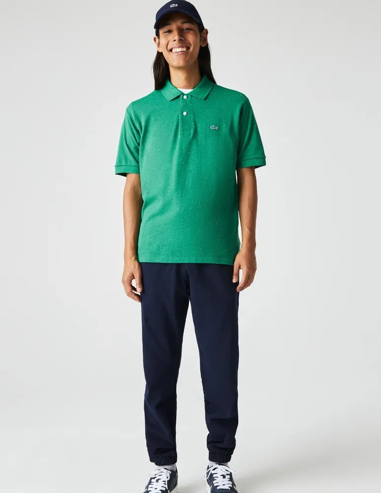 Playera tipo polo Lacoste Holiday estampado jaspeado para hombre