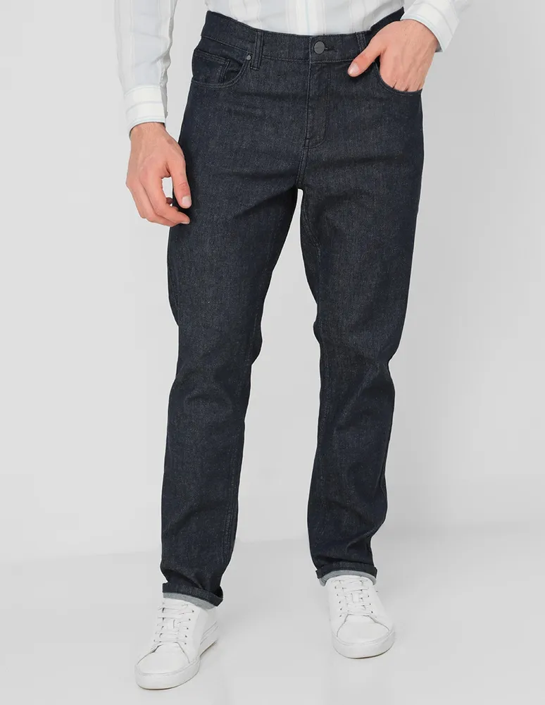 Jeans slim Perry Ellis lavado obscuro para hombre