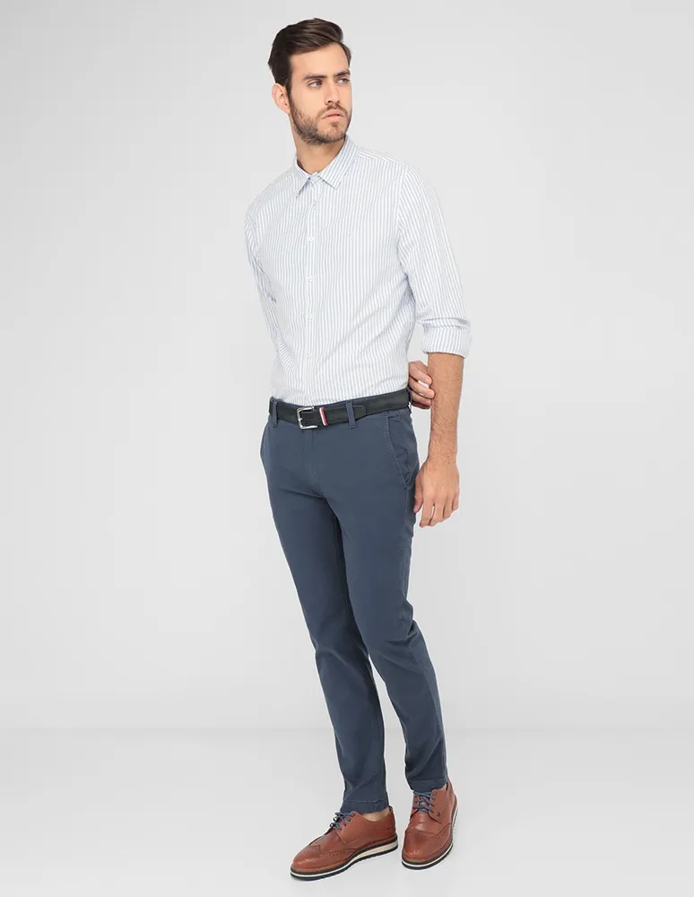 Pantalón slim Nautica de algodón para hombre