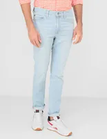 Jeans straight Scappino lavado claro para hombre