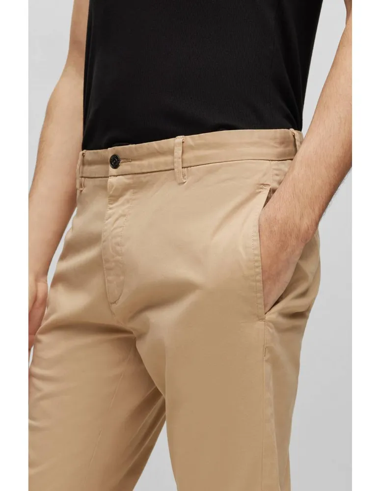 Pantalón slim HUGO de algodón para hombre