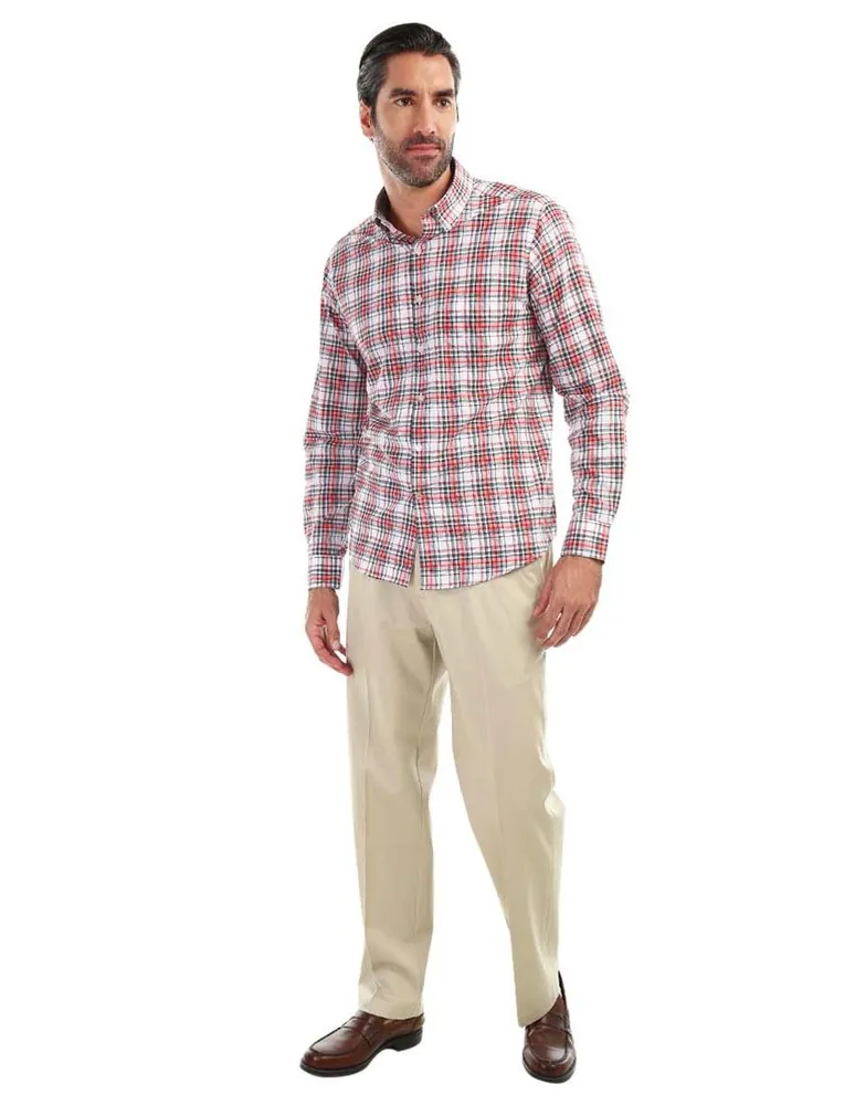 Pantalón regular Haggar de algodón para hombre