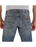 Jeans slim Wrangler lavado deslavado para hombre