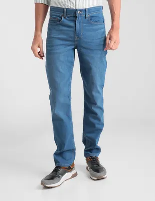 Jeans slim Savane lavado claro para hombre