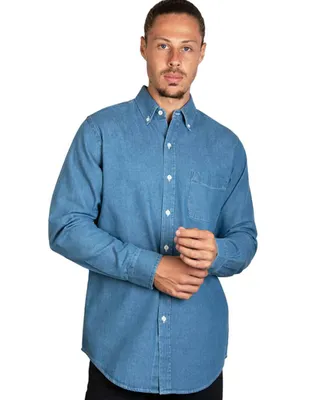 Camisa casual Soul & Blues de algodón manga larga para hombre