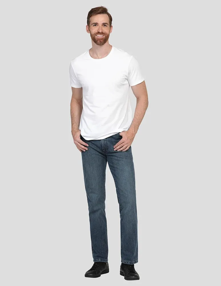 Jeans slim Wrangler deslavado para hombre