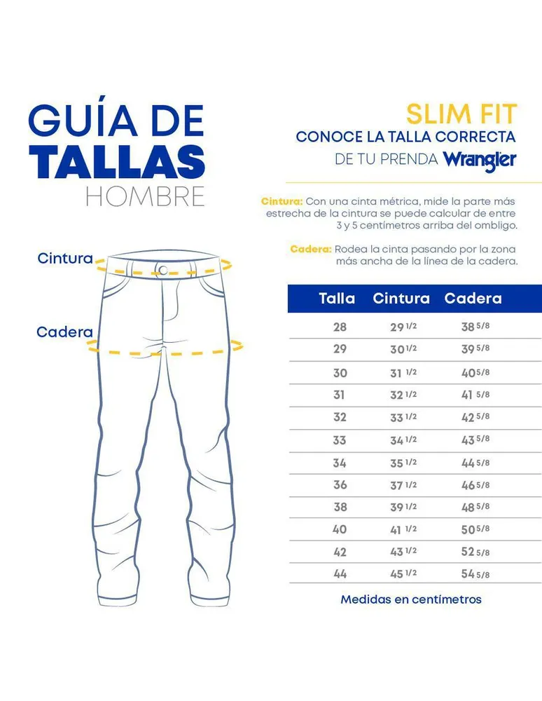 Jeans slim Wrangler deslavado para hombre