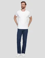 Jeans slim Wrangler lavado obscuro para hombre