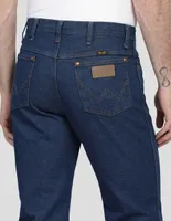 Jeans slim Wrangler lavado obscuro para hombre