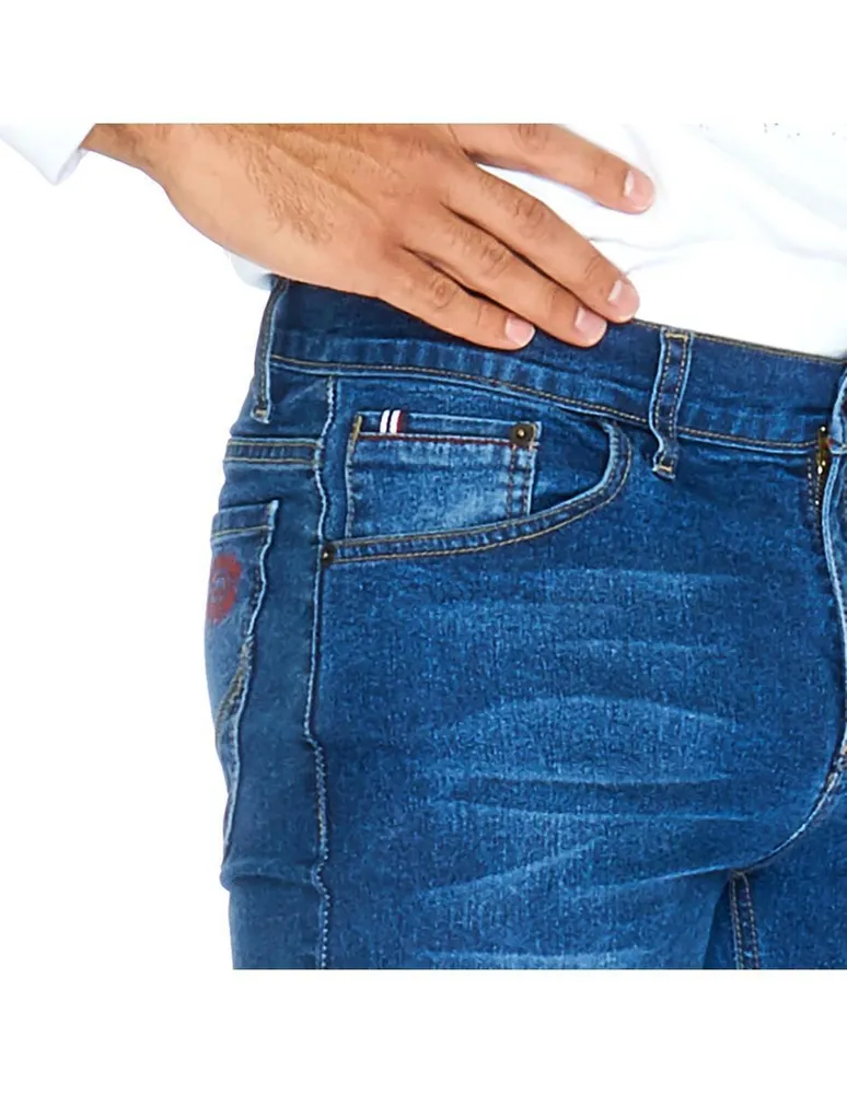 Jeans slim Incógnita lavado obscuro para hombre