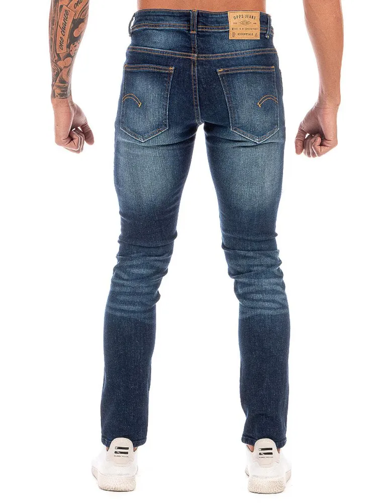 OPP´S JEANS Jeans skinny Opp´s lavado stone wash para hombre