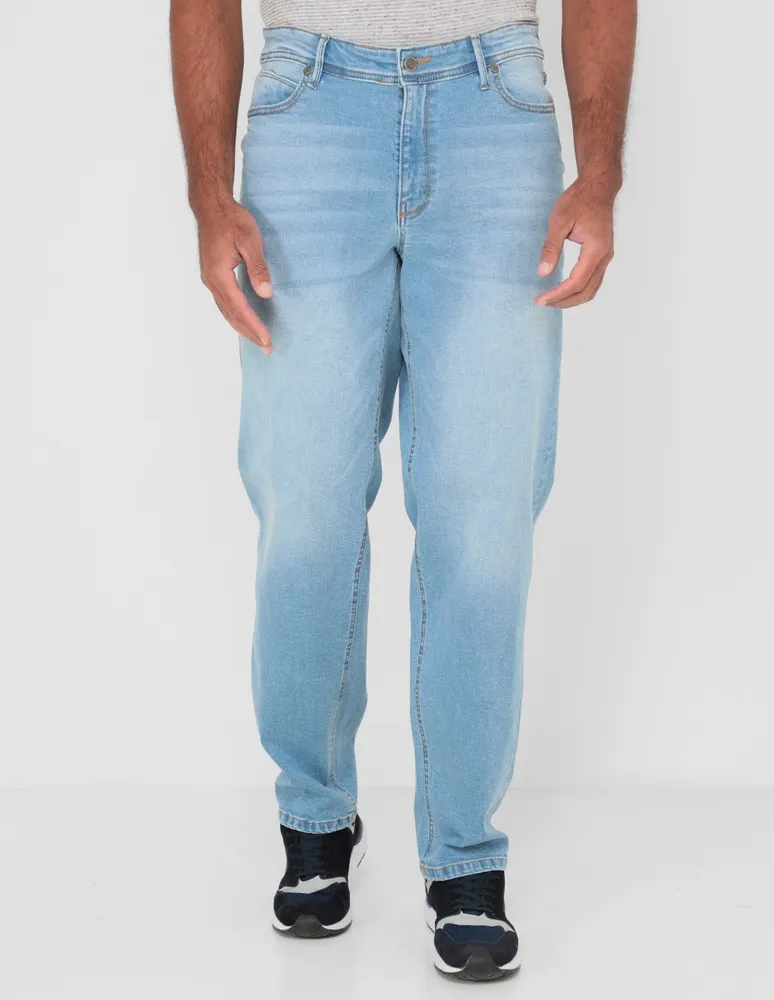 Jeans straight JBE lavado claro para hombre