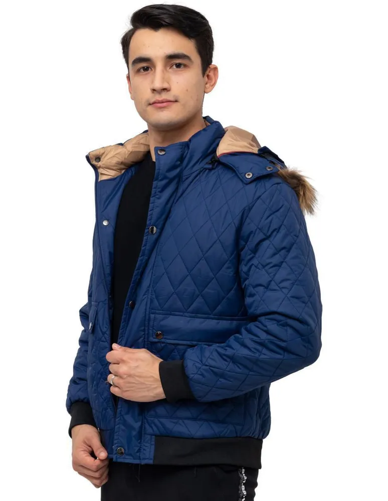 Chamarra Moderno impermeable con capucha desmontable para hombre