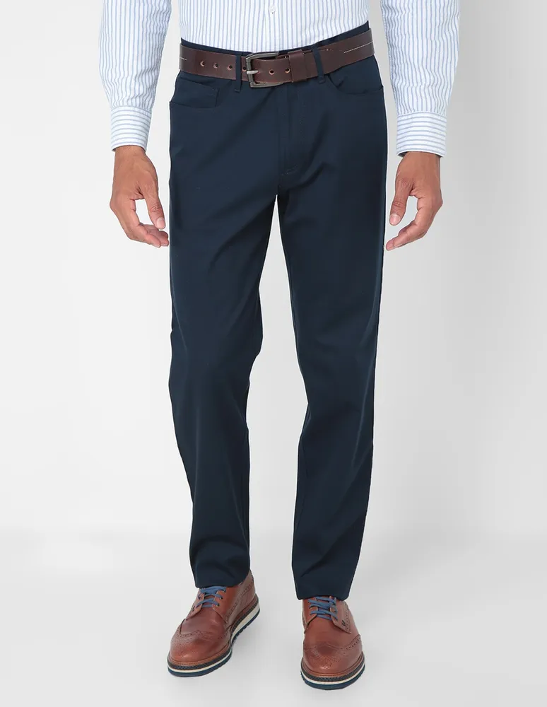 Pantalón straight Haggar de algodón para hombre