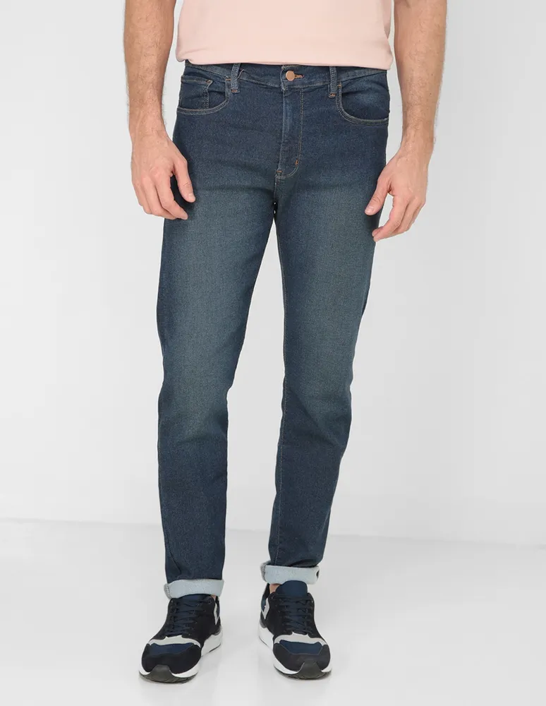 Jeans slim JBE lavado stone wash para hombre