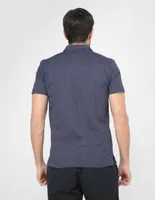 Playera tipo polo JBE estampado jaspeado para hombre