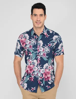 Camisa casual Cubavera manga corta para hombre