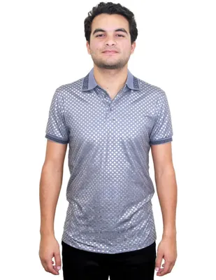 Playera polo Pavini estampado gráfico para hombre