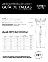 Jeans super skinny Seven lavado deslavado para hombre