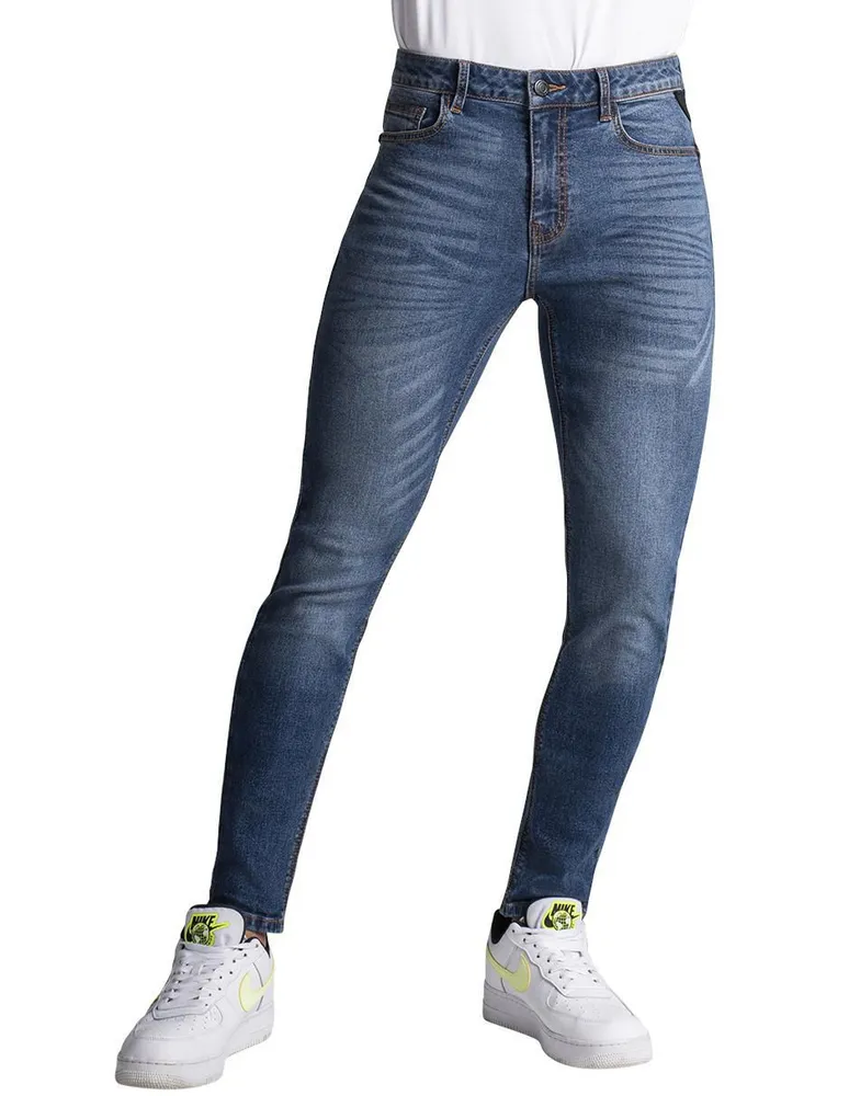 Jeans super skinny Seven lavado deslavado para hombre