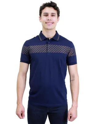 Playera tipo polo Pavini estampada para hombre