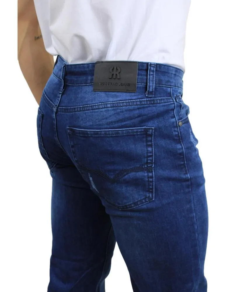 Pantalón slim Moderno de algodón para hombre