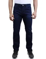 Jeans straigth Moderno lavado obscuro para hombre