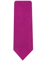 Corbata Pineda Covalin slim seda fucsia estampada