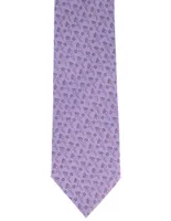 Corbata Pineda Covalin regular seda lila estampada