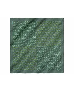 Pañuelo Pineda Covalin seda verde estampado