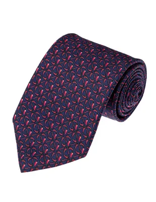 Corbata Pineda Covalin regular seda con diseño gráfico