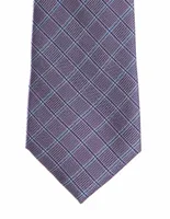 Corbata Marco Fontana regular de seda cuadros para hombre